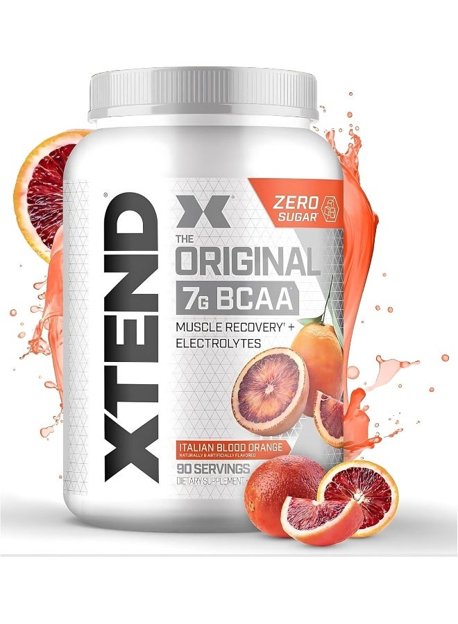XTEND Original BCAA Powder, Sugar Free Post Workout, Muscle Recovery, Drink With Amino Acids 7g BCAAs, For Men And Women, Blood Orange Flavor - 90 Servings - Image 2