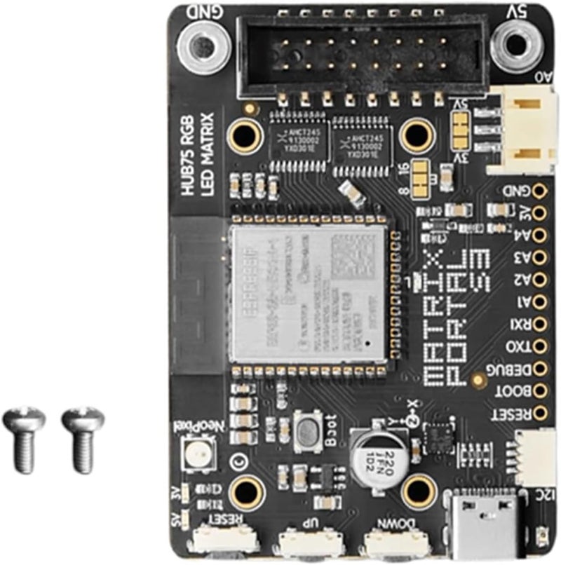 شاشات مصفوفة LED ESP32S3 لمشاريع الكمبيوتر مع CircuitPythons باللون الأسود (CircuitPythons Display) - Image 5