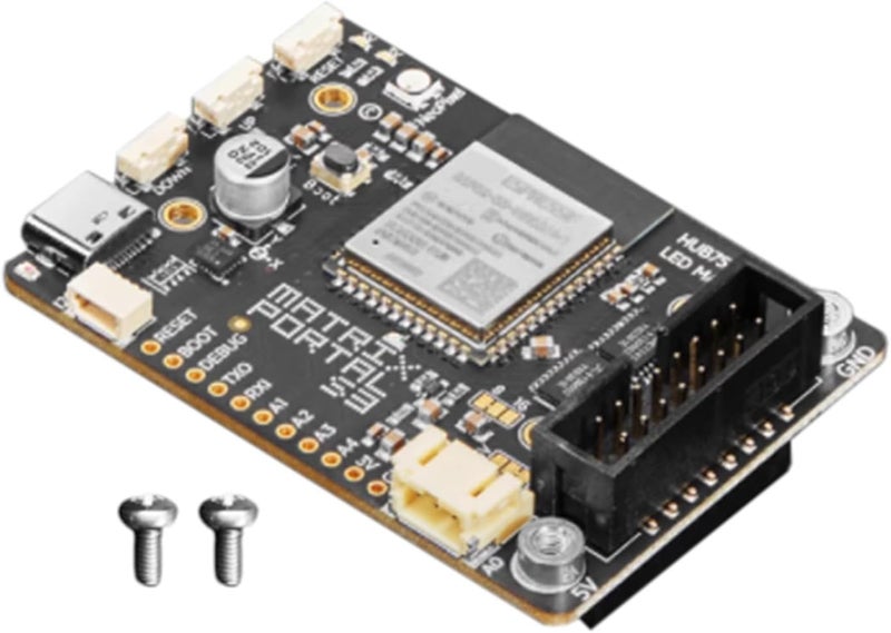 شاشات مصفوفة LED ESP32S3 لمشاريع الكمبيوتر مع CircuitPythons باللون الأسود (CircuitPythons Display) - Image 1