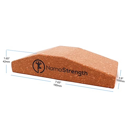NamaStrength Cork Yoga Wedge Block - Non-Slip Wrist Support, Set of 2 - Image 5