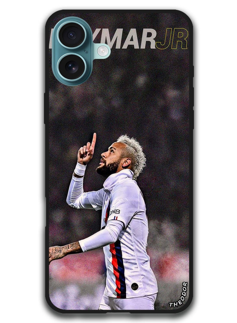 Theodor Protective Case Anti Scratch Shock Proof Bumper Cover For iPhone 16 (6.1)-inch Neymar Jr - Image 1