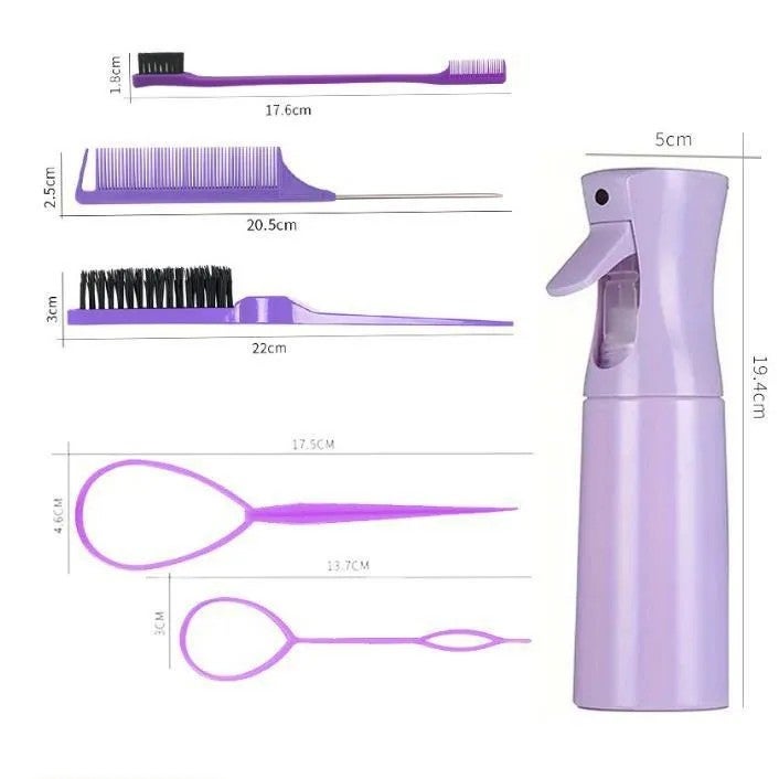 Y&D Professional Salon Hair Brush Set: Wet & Dry Detangling Comb, Styling Tools & Hair Accessories Collection - Image 4