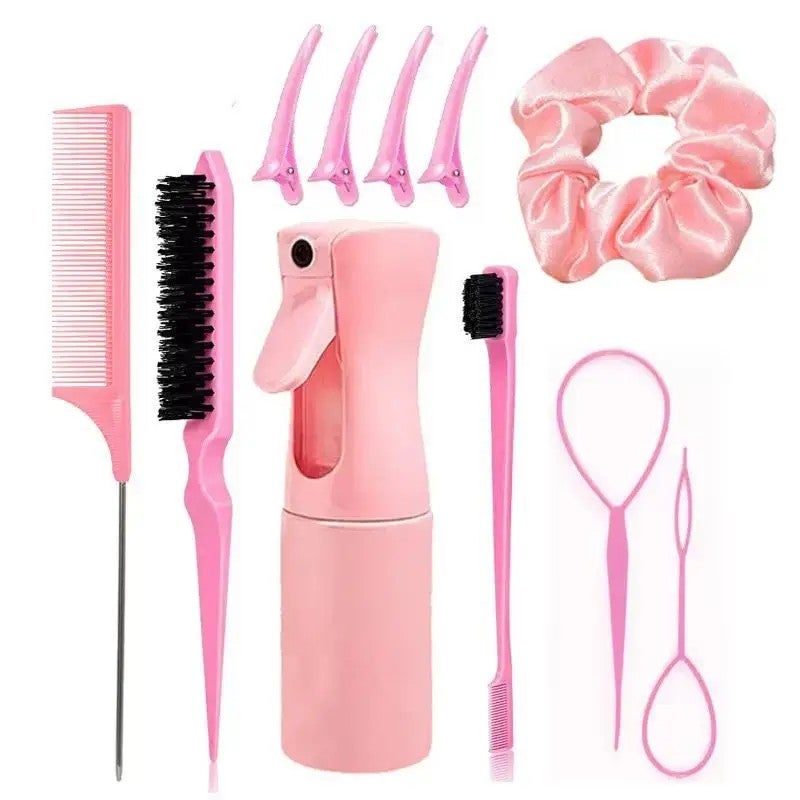 Y&D Professional Salon Hair Brush Set: Wet & Dry Detangling Comb, Styling Tools & Hair Accessories Collection - Image 1