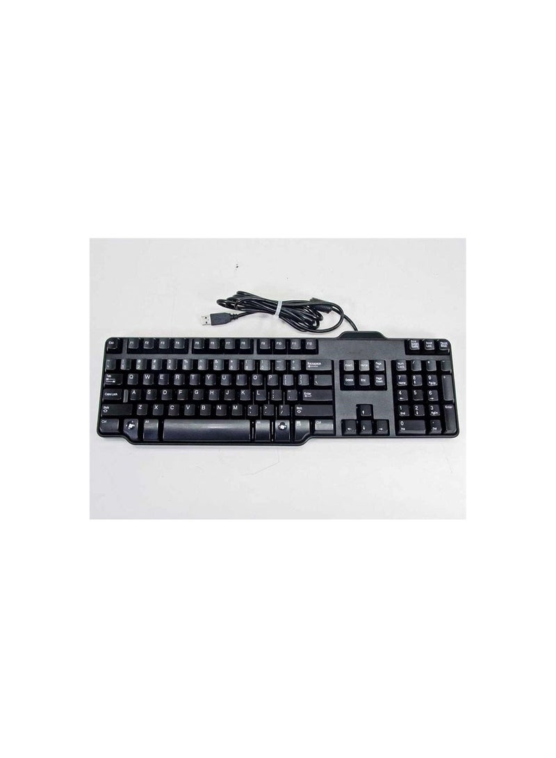USB Slim Keyboard – Enhanced Compact Design, Wired, Black