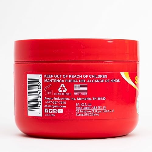 AmPro Shine-n-Jam Magic Fingers Gel for Braids - Provides Firm Hold with Non-Greasy Shine - Strengthens Hair with Silk Proteins - Works on Any Hair Texture to Create Multiple Styles - 8 oz - Image 5