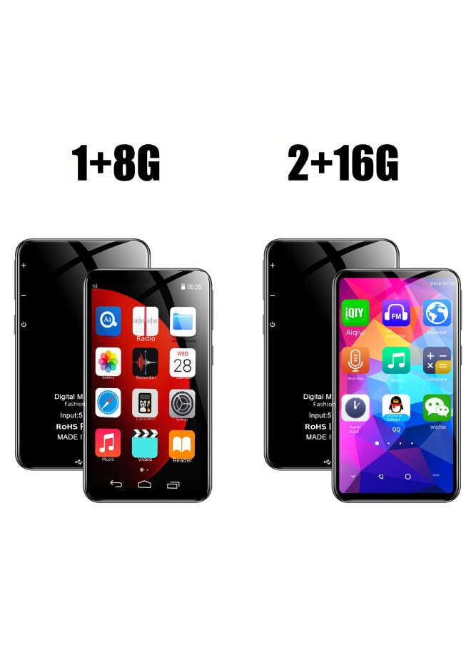 3.6 Inch 4 Inch Android Smart WIFI Internet Mp3 Mp4 Mp5 Touch Screen Walkman Music Player-Body Color:3.6 Inch X15WIFI Version + Bluetooth Black-Memory Capacity:1G Running +8g Storage