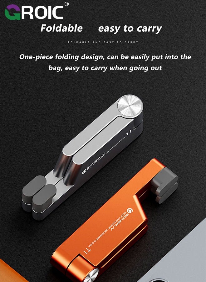 GROIC Cell Phone Stands Universal Cell Phone Holder Mobile Phones Stand Adjustable Smartphone Stand Holder Tablet Holder for Desk Offices Bedrooms Airplanes Travel  - Image 3