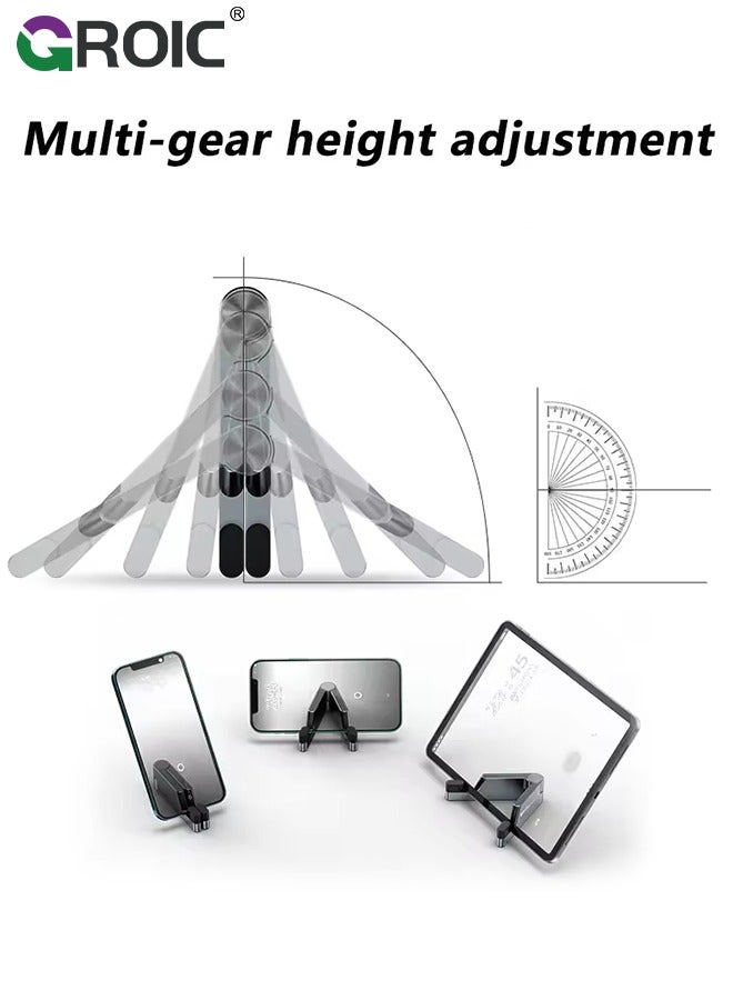 GROIC Cell Phone Stands Universal Cell Phone Holder Mobile Phones Stand Adjustable Smartphone Stand Holder Tablet Holder for Desk Offices Bedrooms Airplanes Travel  - Image 5