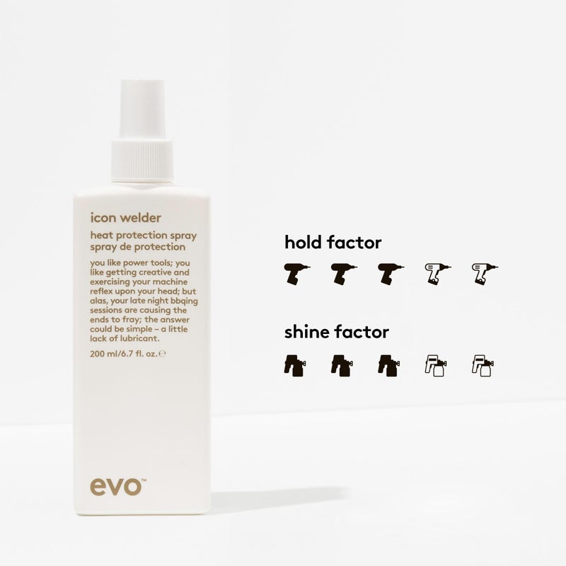 EVO Icon Welder Heat Protection Spray - Full Size Heat Protectant To Protect Against UV Damage, Provide Style Control & Touchable Finish - 6.7fl.oz - Image 4