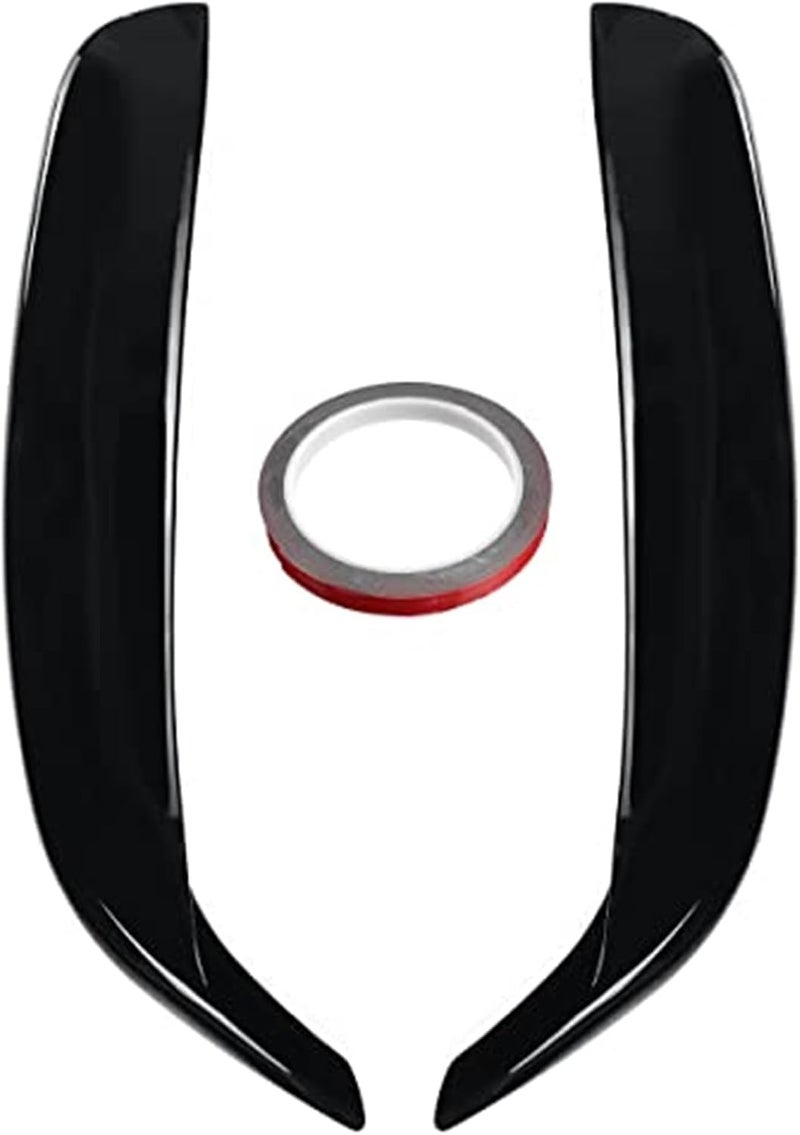 QASULER Car Front Door Fender Scoops Vent Cover - Image 2