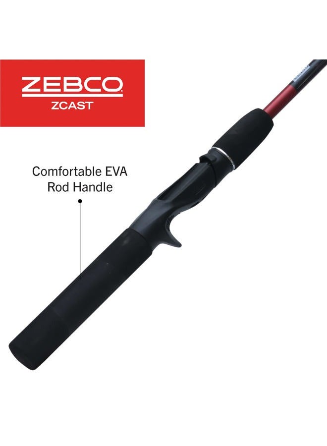 Zebco ZCAST 5'6" 2PC ML CAST ROD, Multi (ZCASTC562MLA,PB3) - Image 3