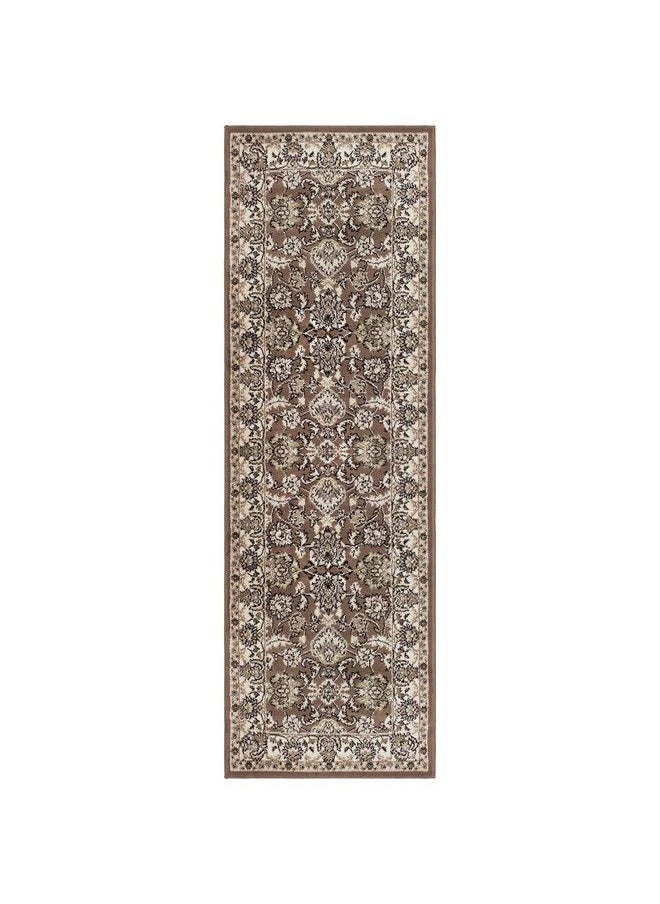 Superior Lille Runner Rug 2' 7" X 8' Brown  - Image 1