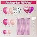 MEBAY 157Pcs Pink Cow Print Balloons Garland Arch Kit with Pink Fringe Curtain for Cowgirl Baby Shower First Rodeo Farm Wedding Birthday Party Decorations - Image 4