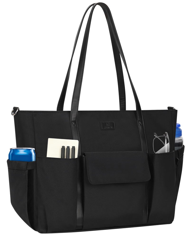 TANTO Laptop Bag for Women 17 Inch Teacher Tote Bag with Compartments Work Tote Bag Nursing Bag with 19 Pockets Professional Computer Bag Business Office Work Organized Bag with Shoulder Straps - Image 2