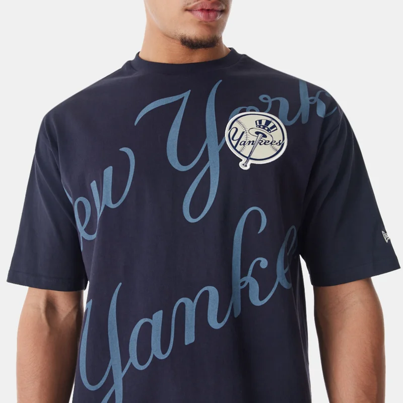 NEW ERA Men's MLB New York Yankees Script Graphic T-Shirt