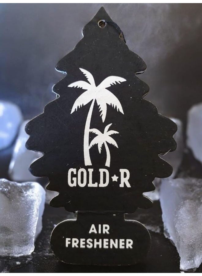Gold Airfreshener for car - Black Ice - Image 1
