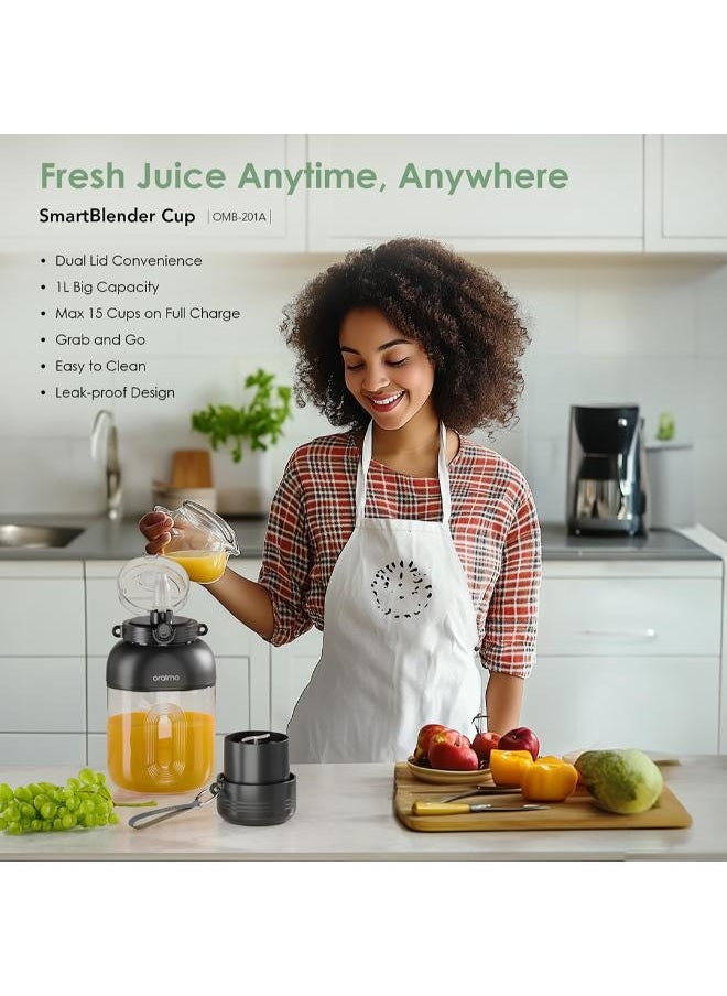 Oraimo - oraimo Smart Blender Cup 1L Juice Blender OMB-201A - Image 1