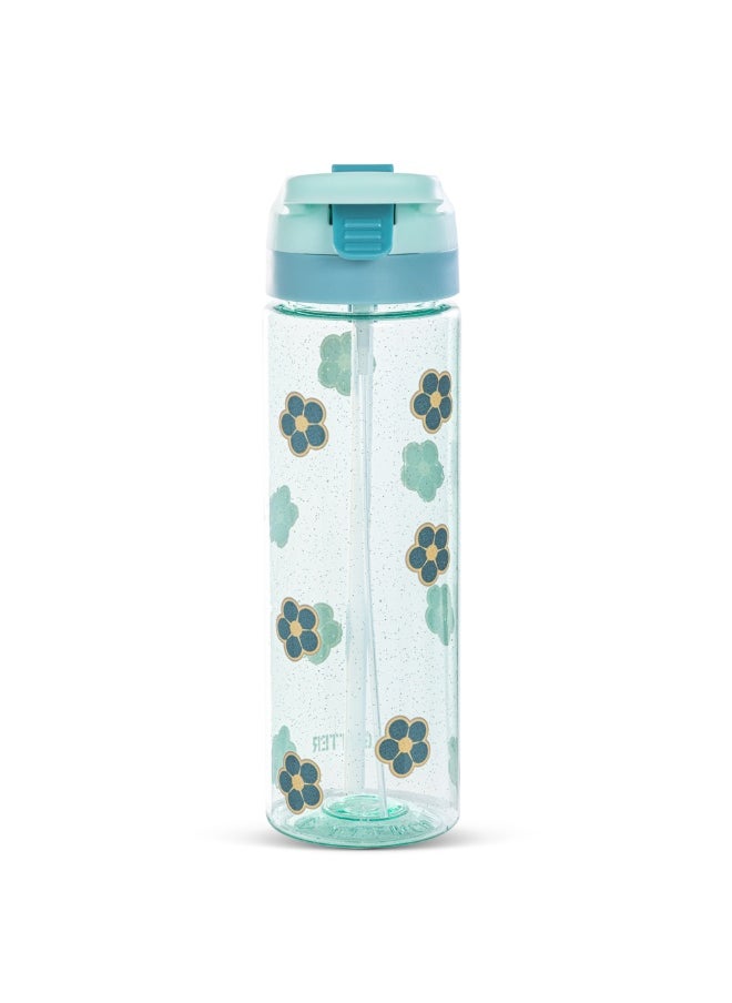 Eazy Kids Eazy Kids -Flora Tritan Water Bottle W/ Spray 750ml - Gitter Green  - Image 2