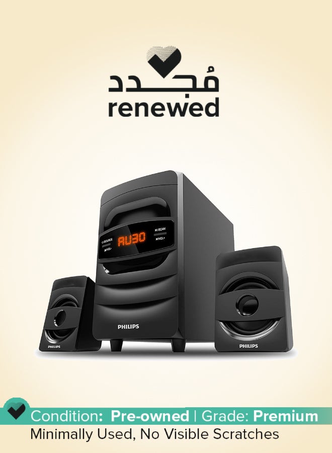 Philips Renewed - Audio MMS2625B 2.1 Channel, 31 W, Bluetooth Connectivity MMS2625B BLACK - Image 1
