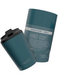 made by Fressko Emerald Ceramic Interior Reusable Cup 8oz  - Image 1