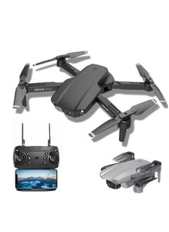ELTRAZONE Mini E99 Foldable Drone with 4K Dual HD Camera WiFi FPV Live Video Remote Control Quadcopter Featuring Altitude Hold One-Key Return and Headless Mode Compact and Easy-to-Fly Drone for Beginners and Adults Ideal for Aerial Photography in Black  - Image 1