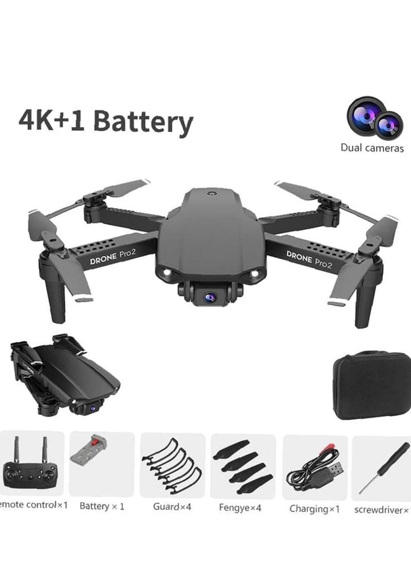 ELTRAZONE Mini E99 Foldable Drone with 4K Dual HD Camera WiFi FPV Live Video Remote Control Quadcopter Featuring Altitude Hold One-Key Return and Headless Mode Compact and Easy-to-Fly Drone for Beginners and Adults Ideal for Aerial Photography in Black  - Image 5