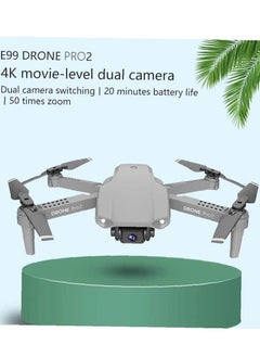 ELTRAZONE Mini E99 Foldable Drone with 4K Dual HD Camera WiFi FPV Live Video Remote Control Quadcopter Featuring Altitude Hold One-Key Return and Headless Mode Compact and Easy-to-Fly Drone for Beginners and Adults Ideal for Aerial Photography in Black  - Image 2