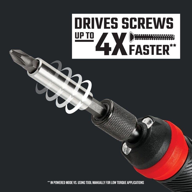 CRAFTSMAN 4V Electric Screwdriver Set 300 RPM MicroUSB Charging Port 3Stage Battery Charge Indicator CMHT66718B20 - Image 4