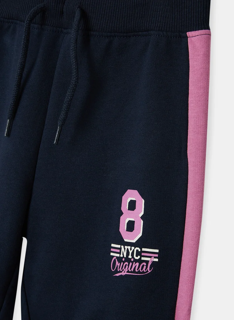 نيم ات Girls Panel Regular Fit Sweatpants