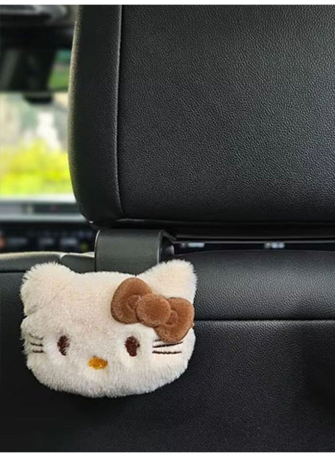 Car hook and organizer for car seat backs and headrest hook for hanging bags, umbrellas and handbags,  distinctive car accessory.