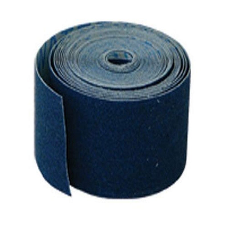EZFLO 112 Inch x 5 Yard Waterproof Emery Cloth Roll for Metal Surfaces Solder Accessories 120 Grit Blue 45205