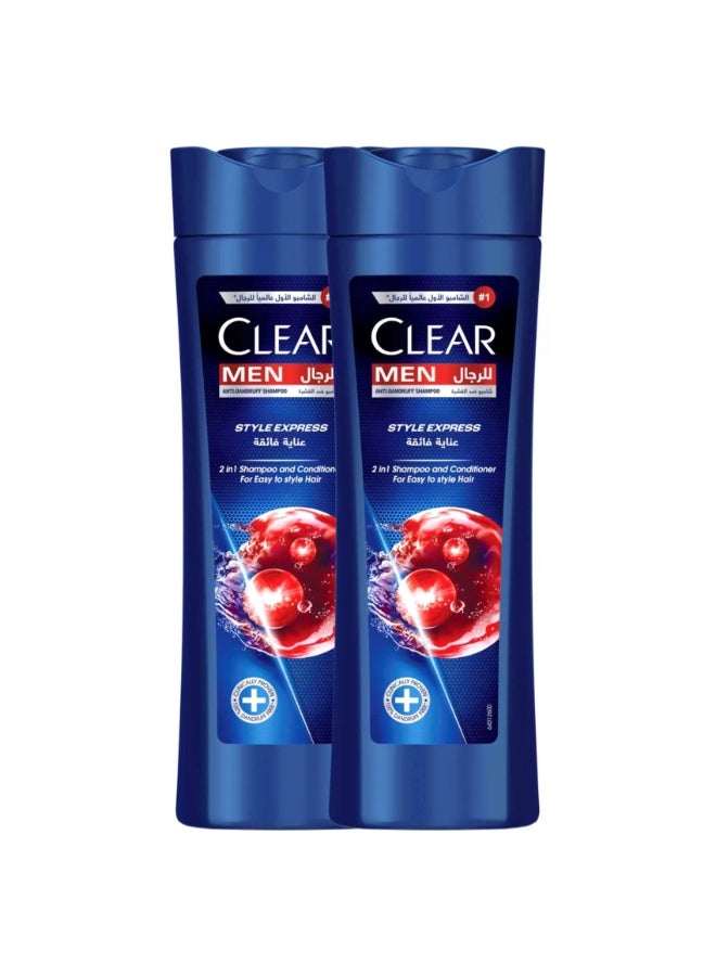 Clear Style Express 2-in-1 Shampoo And Conditioner For Men 350ml Pack of 2 - Image 1