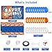 Irenare 62 Pcs Dart Battle Party Decorations Happy Birthday Supplies with Gun Theme Banner Tablecloth Balloons for Kids - Image 4