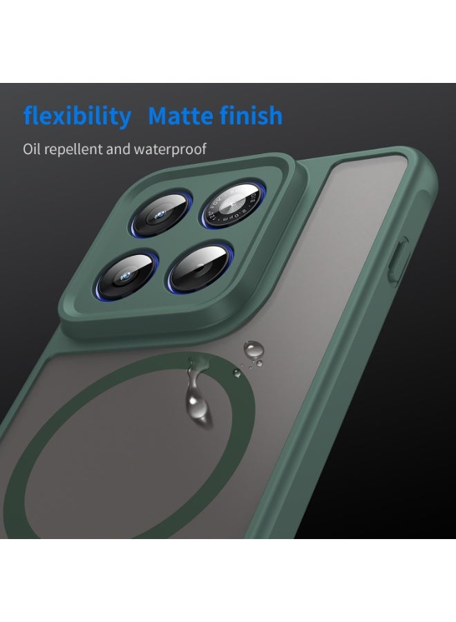 عام غطاء مغناطيسي متوافق مع موتورولا إيدج 70 5G، حافظة نصف شفافة غير لامعة لطيفة على البشرة، غطاء خلفي واقي من الصدمات لموتو إيدج 70. - Image 3