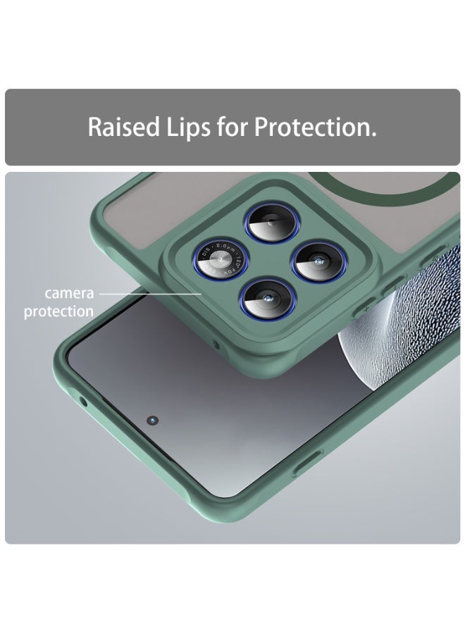 عام غطاء مغناطيسي متوافق مع موتورولا إيدج 70 5G، حافظة نصف شفافة غير لامعة لطيفة على البشرة، غطاء خلفي واقي من الصدمات لموتو إيدج 70. - Image 2