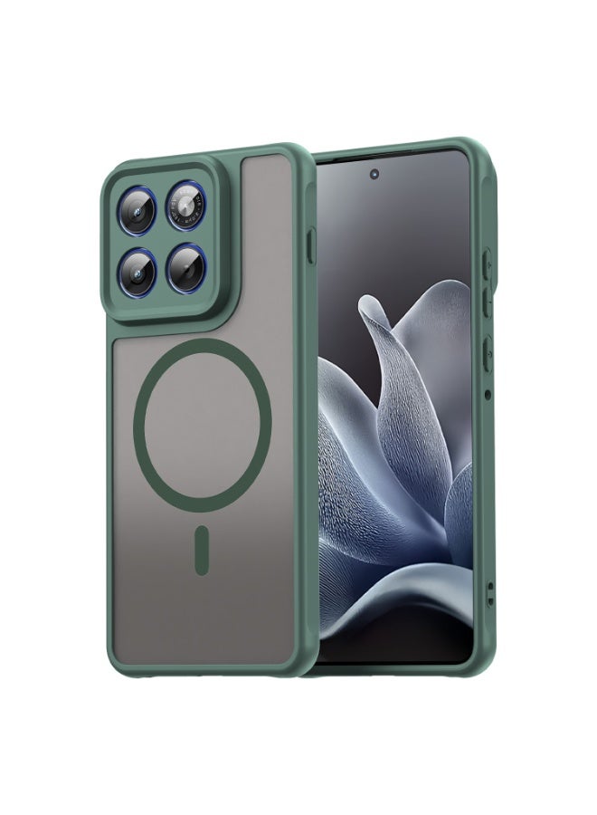 عام غطاء مغناطيسي متوافق مع موتورولا إيدج 70 5G، حافظة نصف شفافة غير لامعة لطيفة على البشرة، غطاء خلفي واقي من الصدمات لموتو إيدج 70. - Image 1