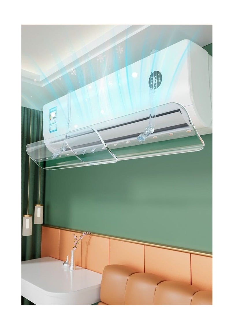 Air Conditioner Deflector Air Conditioning Wind Shield, Split Ac Adjustable Flow Deflector Preventing Ac From Blowing Directly, For Home Office Retractable Ac Windshield (MKS-248)