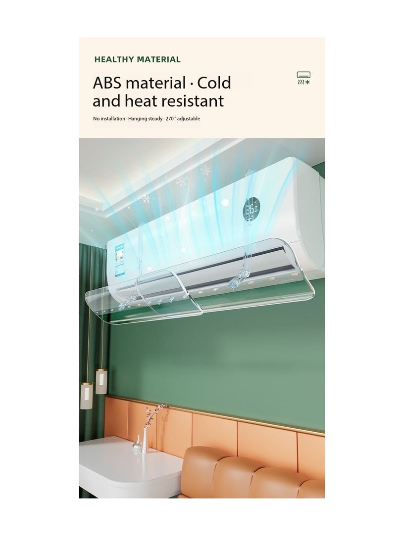 Air Conditioner Deflector Air Conditioning Wind Shield, Split Ac Adjustable Flow Deflector Preventing Ac From Blowing Directly, For Home Office Retractable Ac Windshield (MKS-248)