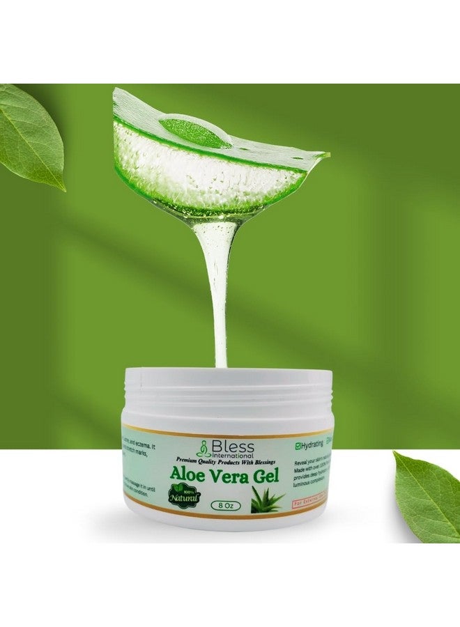 بليس إنترناشونال جل الصبار العضوي من بليس إنترناشونال، 96% نقي، طازج، يُصنع خلال 12 ساعة من الحصاد. مثالي لترطيب الوجه والجسم وفروة الرأس والشعر، مرطب مهدئ لحروق الشمس والعناية بعد التعرض لأشعة الشمس، 8 أونصات - Image 4