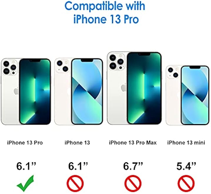 JETech Case for iPhone 13 Pro 61Inch NonYellowing Shockproof Phone Bumper Cover AntiScratch Clear Back Clear - Image 2