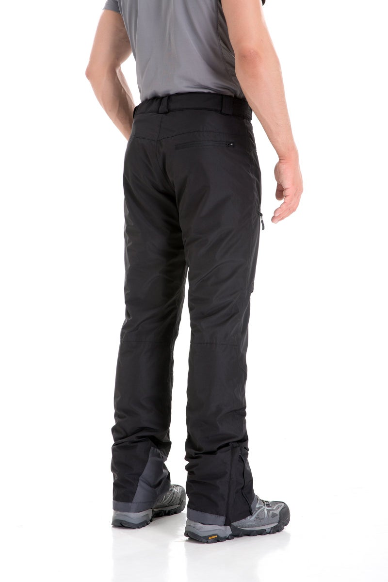 clothin Men's Insulated Ski Pant Fleece-Lined Waterproof Snow Pants Black S (Regular Fit) - Image 2