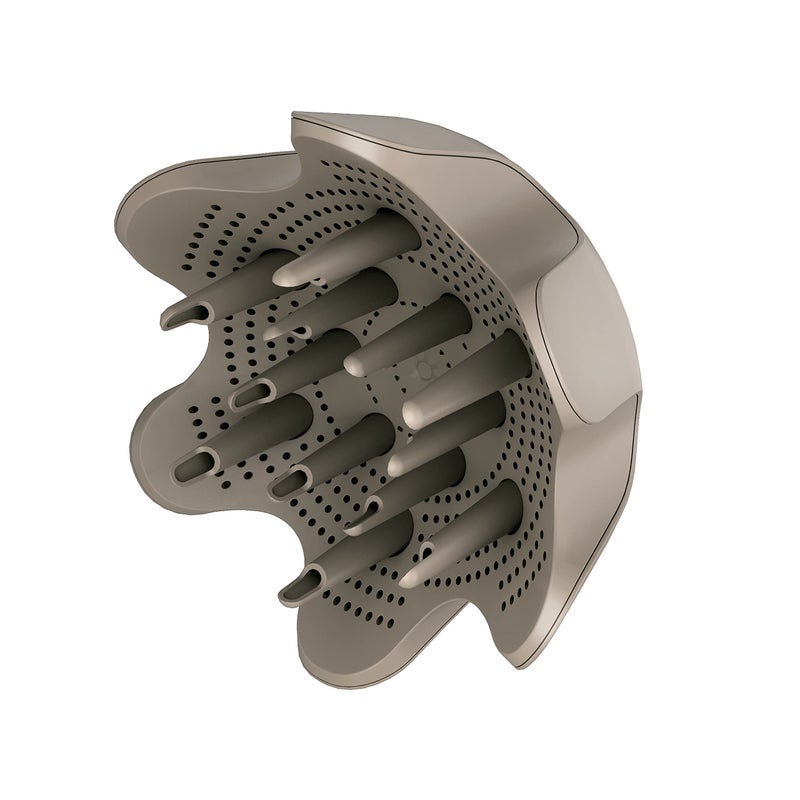 Shark HD100VDA HyperAIR IQ Curl-Defining Diffuser, Auto Preset Attachment for HyperAIR Blow Dryers, Styling Tools, For Wavy, Curly, and Coily Hair, Enhance Natural Curls, Extendable Prongs, Stone - Image 1