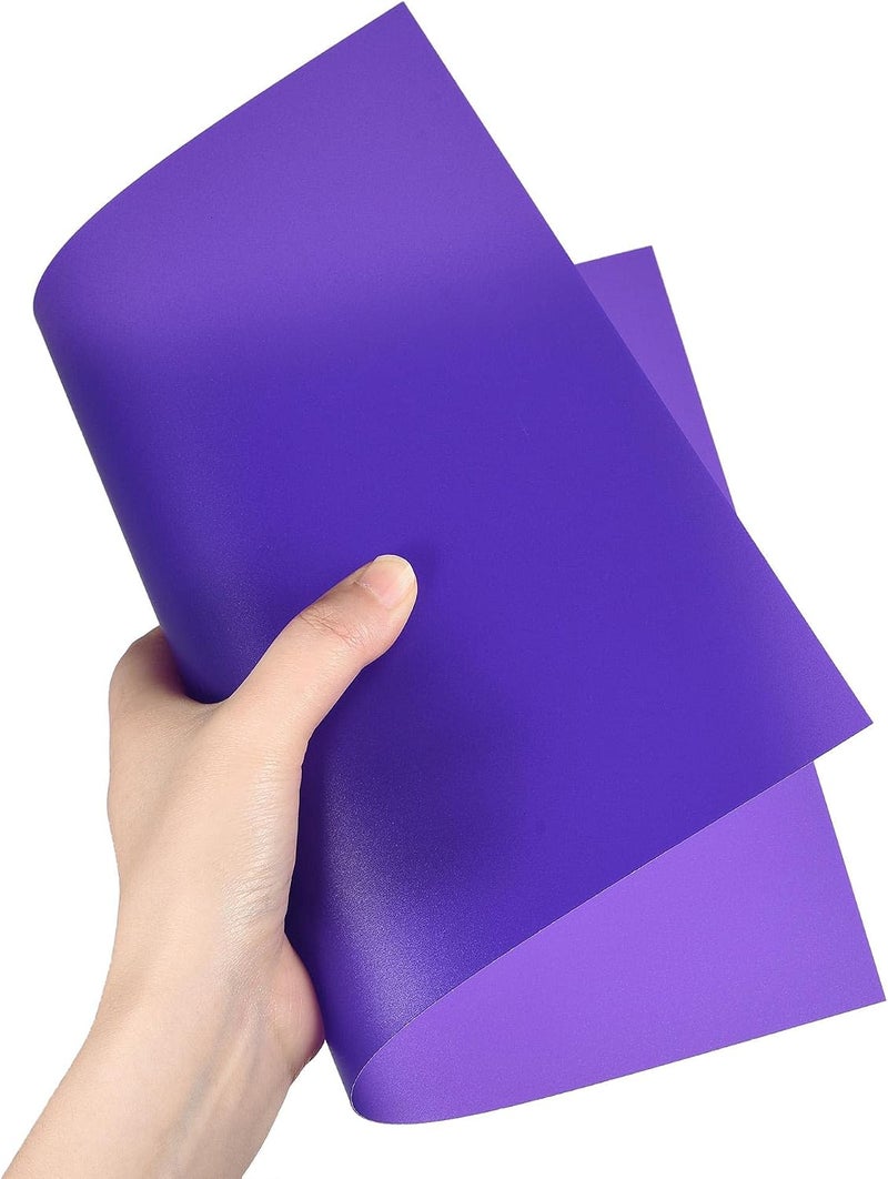 4Pcs A4 Gel Light Lighting Filter Overlay Transparent Color Correction Plastic Vinyl PVC Sheets Photography Television Matte Purple - Image 4