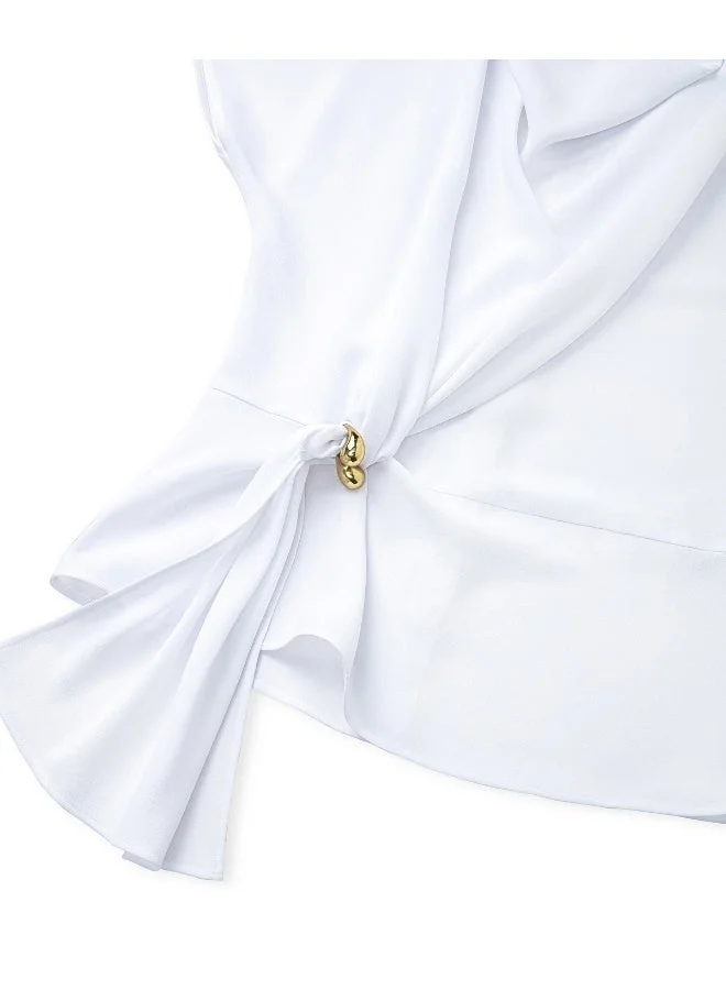 Ipekyol  Slim Fit Twisted Blouse for Women | Best Price UAE