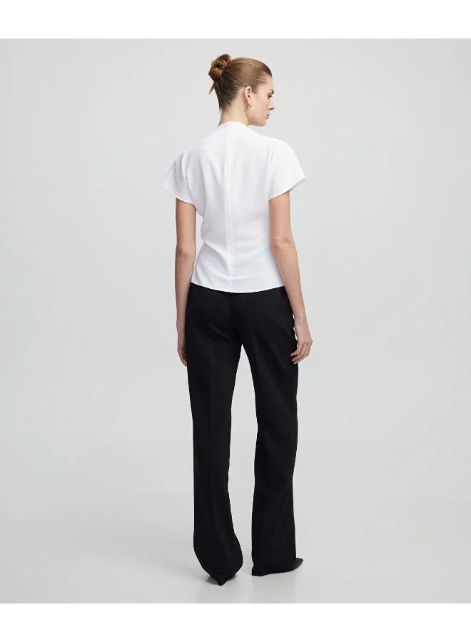 Ipekyol  Slim Fit Twisted Blouse for Women | Best Price UAE