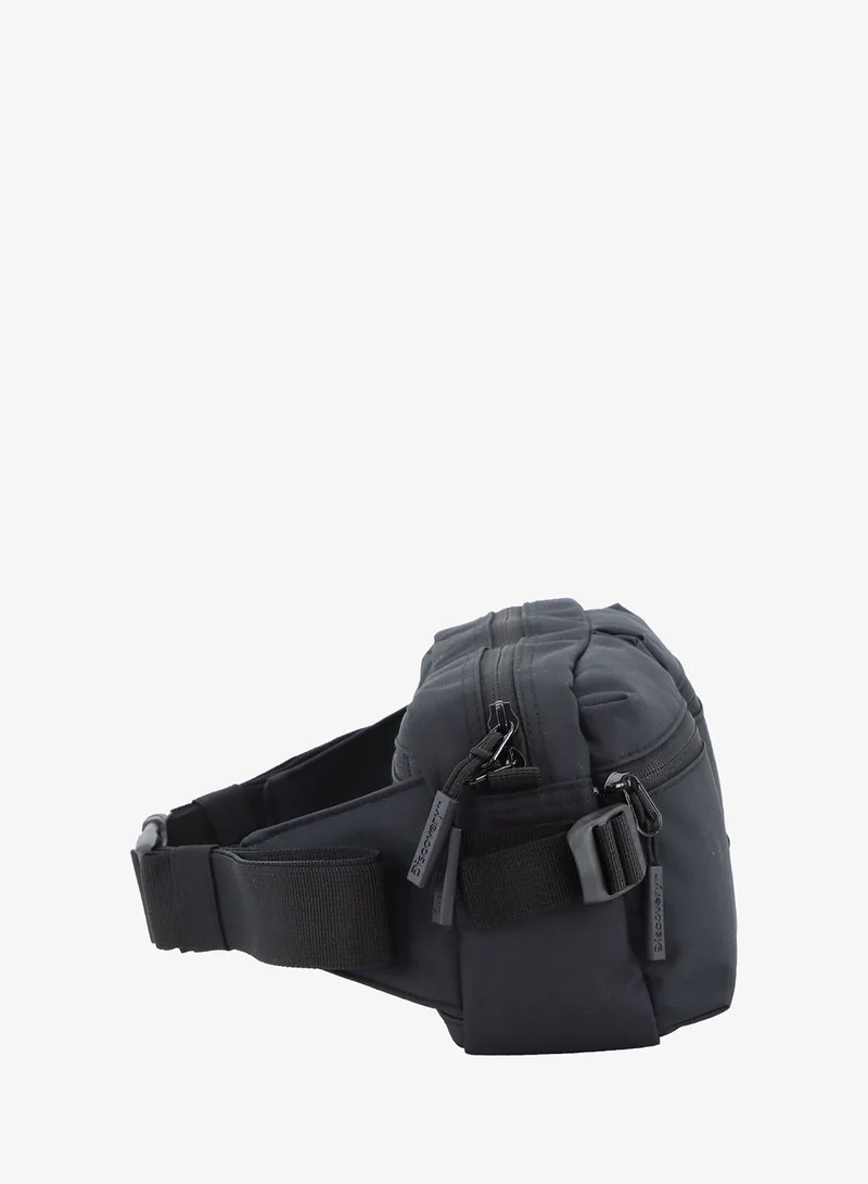 Discovery Black Discovery SHIELD RPET Polyester Waist Bag Black, Hip Bag With Adjustable Strap, RFID Pocket, Suitable For Travel, Outdoors, Gym, Hiking For Men And Women  | Best Price UAE