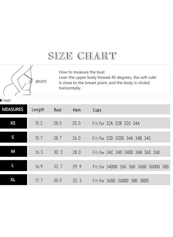 Women's Tank Top Padded Sports Bra Running Workout Yoga Crop Top - Image 5