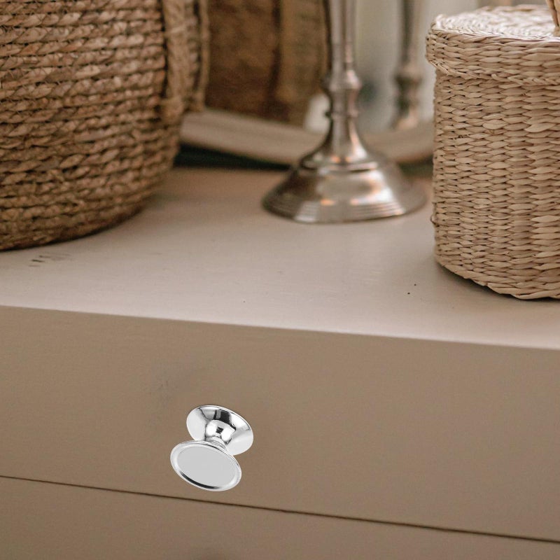 10Pcs Silver Aluminum Alloy Cabinet Knobs And Drawer Pulls For Kitchen Wardrobe Furniture - Image 5
