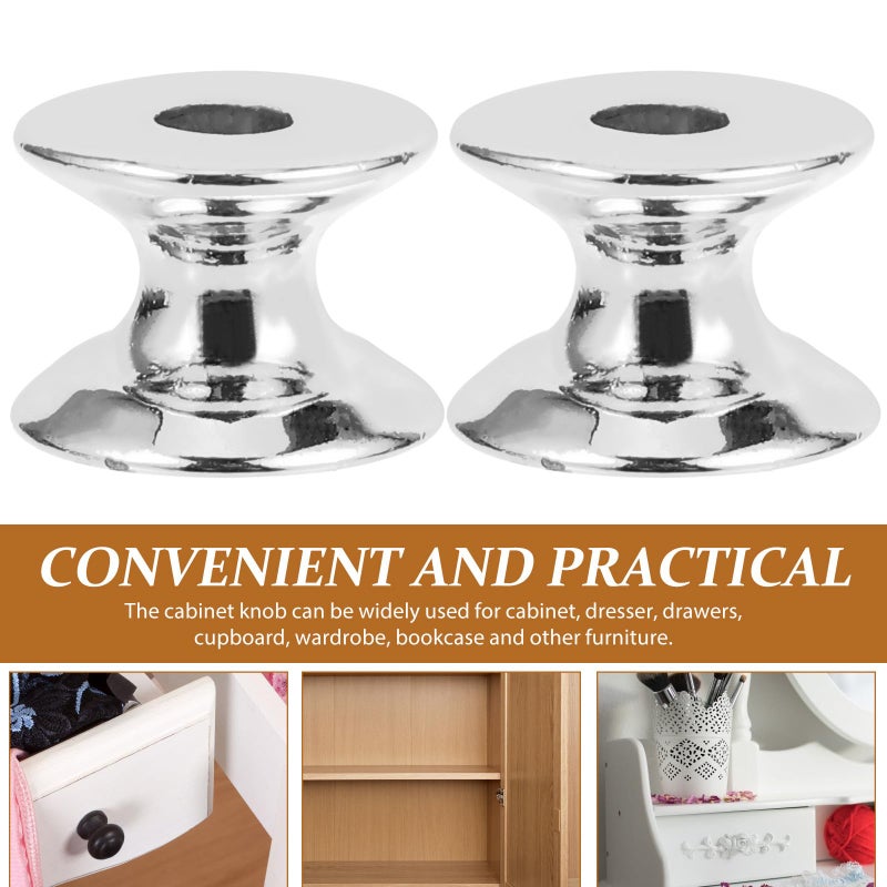 10Pcs Silver Aluminum Alloy Cabinet Knobs And Drawer Pulls For Kitchen Wardrobe Furniture - Image 4