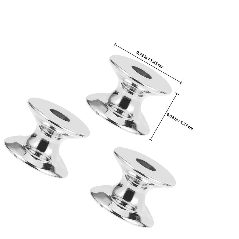 10Pcs Silver Aluminum Alloy Cabinet Knobs And Drawer Pulls For Kitchen Wardrobe Furniture - Image 3